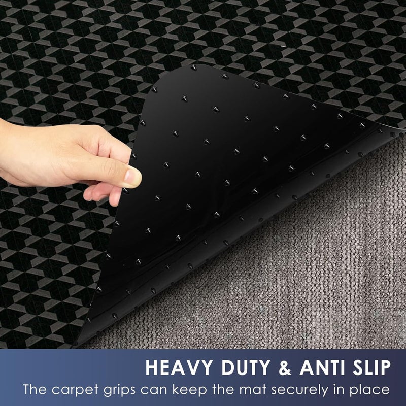 Vicwe Office Chair Mat for Carpet, 55"x36" Anti-Slip Waterproof Floor Protector Desk Chair Mat for Rolling Chairs, Heavy Duty Chair Mat with Studs,Easy Glide Floor Mat for Home,Gaming - Image 2